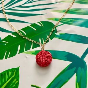 Ornate vintage red Necklace